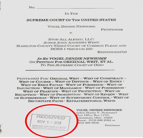 103012 SupremeCourtOfTheUnitedStates Writ