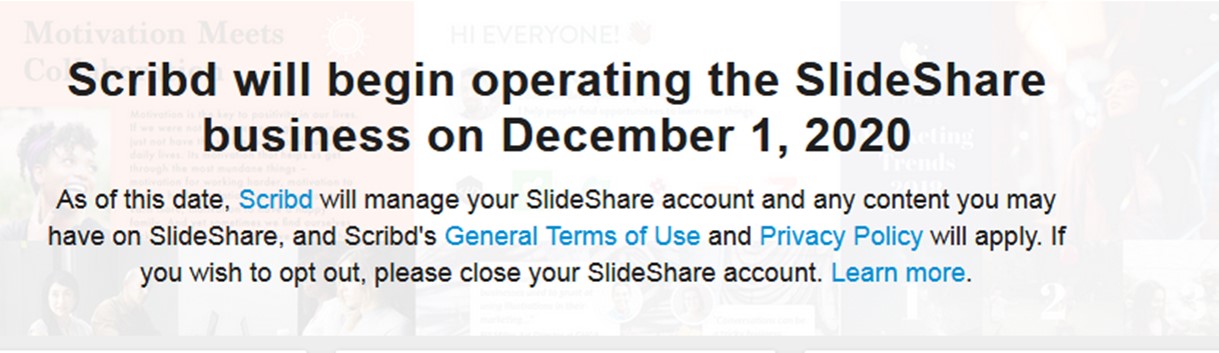 Scribd TAKEOVER Of SlideShare 12 2020